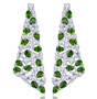 full view of tanzanite and white zircon dangle earrings in rhodium over sterling silver