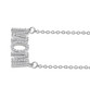 side view of mothers day gift mom moissanite necklace in rhodium over sterling silver