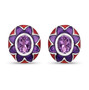 Amethyst-enameled-sterling-silver-stud-earrings-stock-GGE756