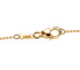 clasp detail of citrine multi gemstone cluster pendant necklace in 18k yellow gold over sterling silver