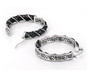 Black-spinel-hoops-silver-back-GGTV118