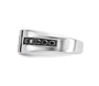 black and white diamond 10lk white gold mens ring side show