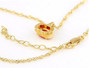 back view of pumpkin pendant necklace in 18k yellow gold over sterling silver