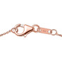 clasp detail of amethyst and pink sapphire pendant necklace in 18k rose gold over sterling silver