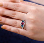 Rubellite-indicolite-tourmaline-ring-model-GGS1101