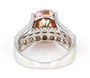 back view of mystic quartz and andalusite bridge ring in rhodium over sterling silver