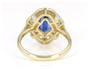 kyanite and diamond 14k yellow gold ring undergallery
