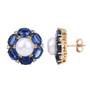 Freshwater-pearl-kyanite-diamond-14k-yellow-gold-stud-earrings-side-GGE939