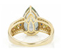 mystic topaz multi gemstone heart ring in 10k yellow gold