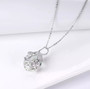 full view of prasiolite and white zircon pendant necklace in rhodium over sterling silver