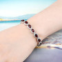 Garnet-halo-bracelet-model-GGC631