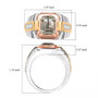 Prasiolite-moissanite-tri-tone-sterling-silver-men's-ring-Scale-GGZ249