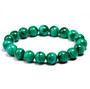 round natural malachite beaded stretch bracelet 6 8 or 10mm