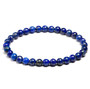 round natural lapis lazuli beaded stretch bracelet 6 8 or 10mm