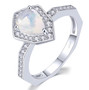 pear sky blue topaz and white zircon halo ring in rhodium over sterling silver