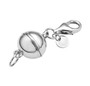 side view of magnetic clasp in 14k gold or rhodium over sterling silver