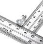 aquamarine and white zircon halo stud earrings in rhodium over sterling silver shown for size comparison