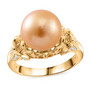 golden south sea pearl yellow sapphire and zircon ring in 18k yellow gold over sterling silver