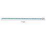 blue apatite and white zircon tennis bracelet in rhodium over sterling silver shown for size comparison