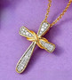Moissanite-infinity-cross-pendant-live-GGS1281