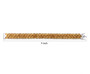 oval citrine triple row tennis bracelet in rhodium over sterling silver shown for size comparison