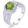 sky blue topaz and white zircon ring in rhodium over sterling silver