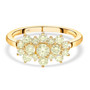 yellow diamond cluster ring in 14k yellow gold