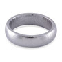front view of solid meteorite band ring