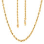 clasp detail of 10k yellow gold 4mm rope chain 8 50 grams 26"