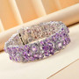 amethyst rose de france amethyst and zircon bracelet in rhodium over sterling silver shown in a lifestyle photo