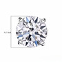 7mm round lab grown diamond e-f vs1 14k white gold stud earrings shown for size comparison