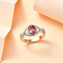pink tourmaline and diamond ring in 10k rose gold live