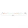 hessonite garnet and moissanite tennis bracelet in rhodium over sterling silver shown for size comparison