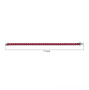 rubellite tourmaline tennis bracelet in 950 platinum shown for size comparison