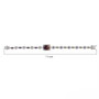 ametrine amethyst citrine and white zircon bracelet in rhodium over sterling silver scale