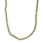 vesuvianite faceted rondelle beaded necklace in rhodium over sterling silver