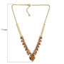 multi color tourmaline statement necklace in 18k yellow gold over sterling silver shown for size comparison