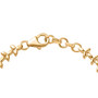 clasp detail of multi color tourmaline statement adjustable bracelet in 18k yellow gold over sterling silver