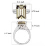 turkizite and diamond ring in solid 950 platinum shown for size comparison