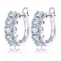 ethiopian opal and white zircon hoop earrings in rhodium over sterling silver