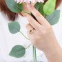 citrine garnet and white zircon ring in rhodium over sterling silver