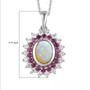 Australian-opal-rhodolite-moissanite-halo-sterling-silver-pendant-necklace-scale-GGS5206
