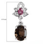 Smoky-quartz-multi-gem-earrings-size-GGS1551