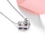 Rhodolite Garnet or Aquamarine Multi Style Pendant Necklace in Rhodium over Sterling Silver 1.2ctw
