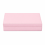 light pink faux leather ring jewelry storage box front