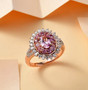 Pink-spinel-moissanite-double-halo-rg-sterling-silver-ring-live-GGS5257