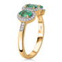 Colombian-emerald-diamond-trilogy-14k-yellow-gold-ring-side-GGS5261