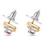 Amethyst-zircon-two-tone-sterling-silver-knot-stud-earrings-side-GGS5265