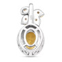 back view of heliodor and yellow sapphire jewelry set in 18k yellow gold and rhodium over sterling silver