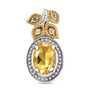 heliodor and yellow sapphire jewelry set in 18k yellow gold and rhodium over sterling silver